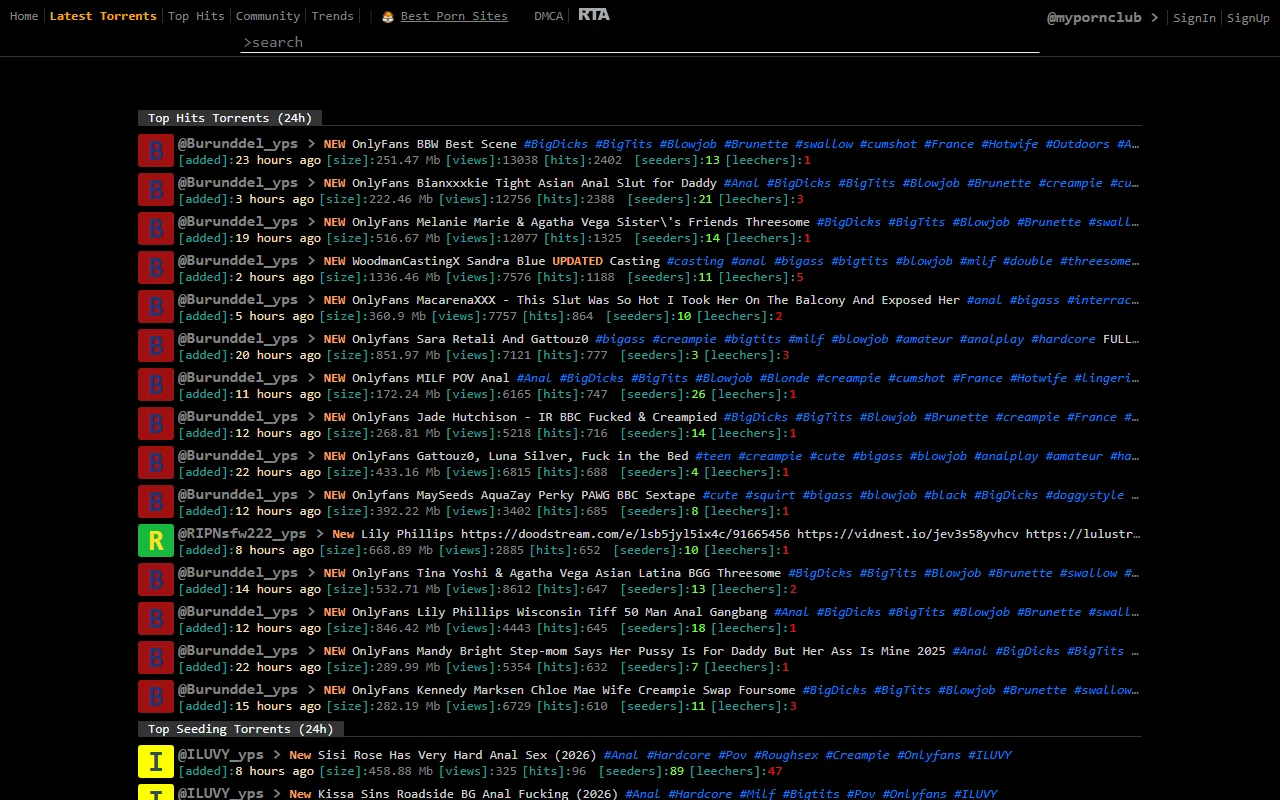 Screenshot of Myporn